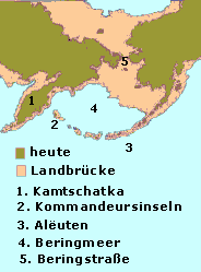 Map of the Beringsee